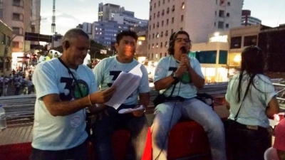 Presidente do Sateal participa de ato pelas 30 horas na Avenida Paulista