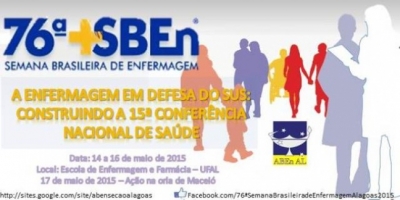 76ª Semana Brasileira de Enfermagem acontece em maio em Maceió