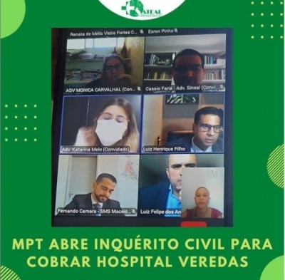 MPT/AL abre inquérito civil público para cobrar Hospital Veredas 