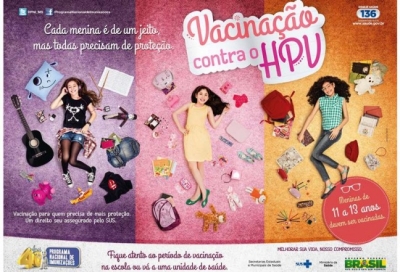 SUS inicia vacinação de meninas de 11 a 13 anos contra HPV no dia 10 de março